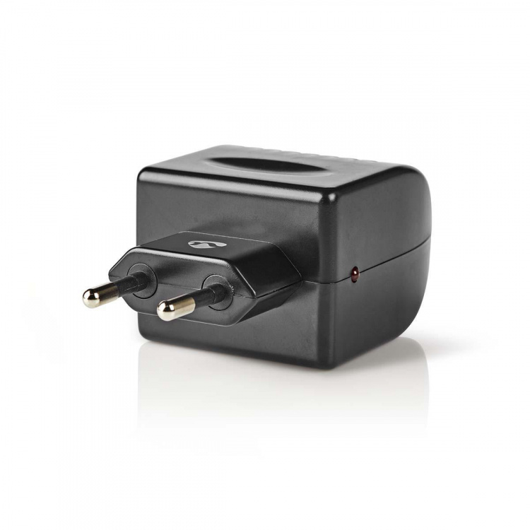Nedis Adapter til Strømstik | Euro / Type C (CEE 7/16) | 100 - 240 V AC 50/60 Hz | 12 V DC | 6 W | Strømforsyning | 0.3 A | Sort | Plastik