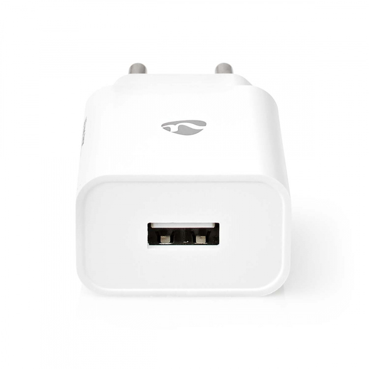 Nedis Vægoplader | 12 W | Hurtigopladningsfunktion | 1x 2.4 A A | Antal output: 1 | USB-A | Uden Kabel | Single Voltage Output | Hvid