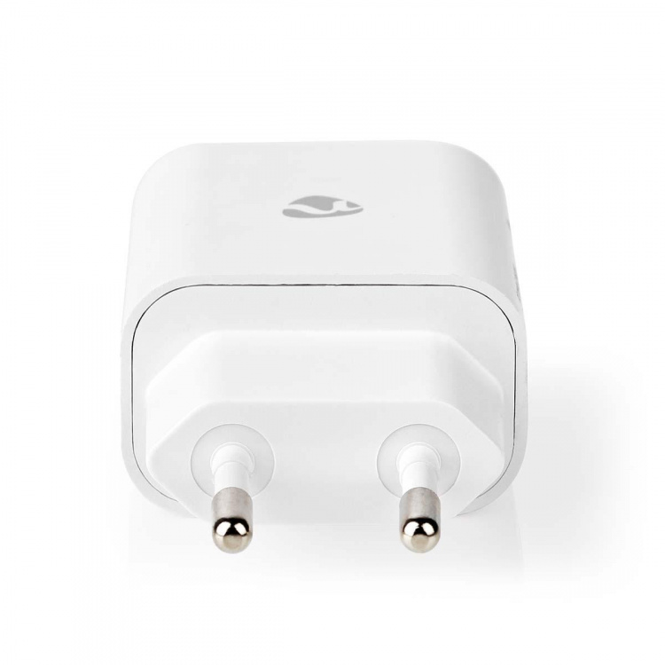 Nedis Vægoplader | 20 W | PD3.0 20W | Hurtigopladningsfunktion | 1.67 A / 2.22 A / 3.0 A | Antal output: 1 | USB-C™ | Lightning 8-Pin (Loose) kabel | 1.00 m | Automatisk Valgt Spænding | Hvid