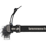 brennenstuhl Genopladelig LED-forlygte LuxPremium / forlygte LED med udskifteligt batteri og rødt lys (IP44, op til 30 timers lysvarighed, 100m lysrækkevidde, inkl. USB-kabel)