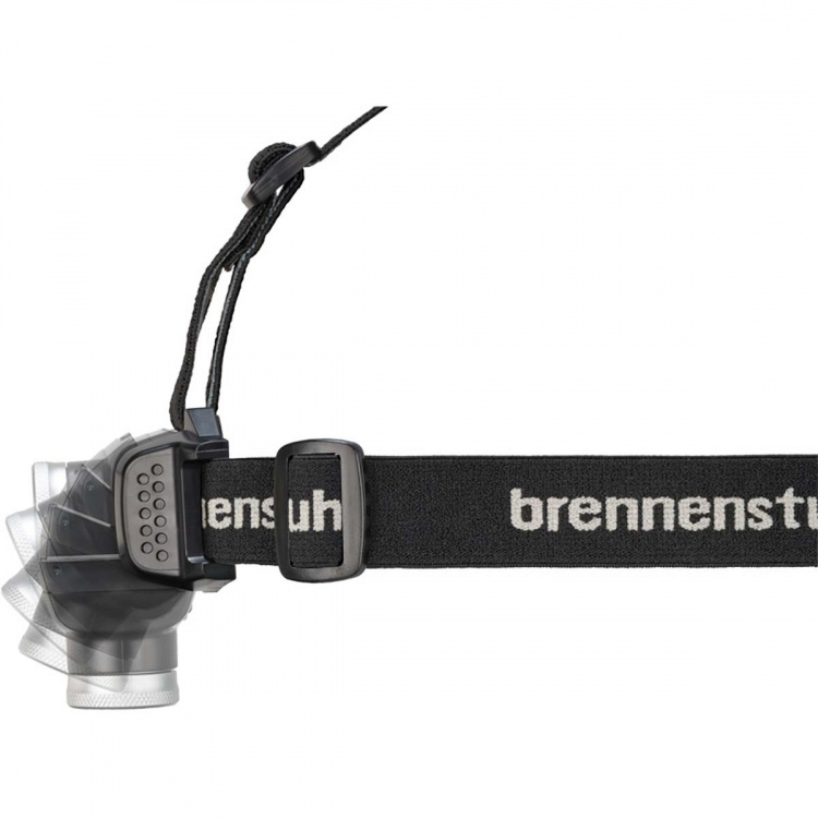 brennenstuhl Genopladelig LED-forlygte LuxPremium / forlygte LED med udskifteligt batteri og rødt lys (IP44, op til 30 timers lysvarighed, 100m lysrækkevidde, inkl. USB-kabel)