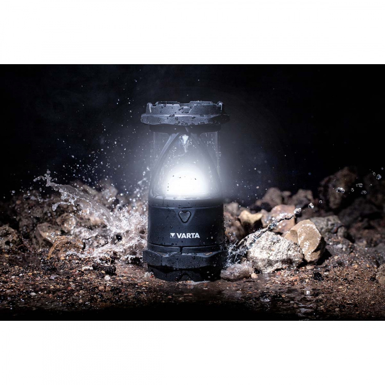 Varta LED lygte | Batteri | 6x AA/LR6 | Nominel lysstrøm: 450 lm | Lysområde: 20 m | Stråler Vinkel: 360 °