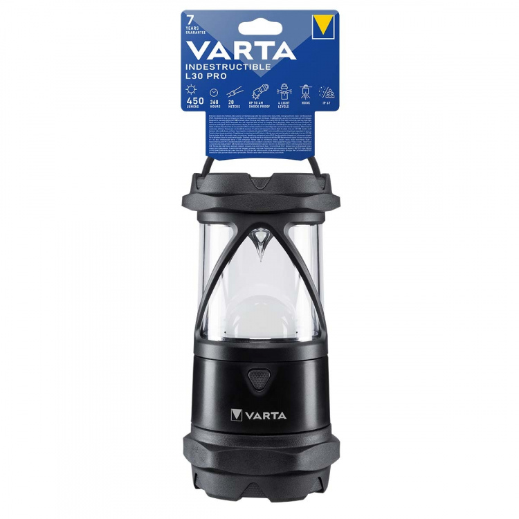 Varta LED lygte | Batteri | 6x AA/LR6 | Nominel lysstrøm: 450 lm | Lysområde: 20 m | Stråler Vinkel: 360 °