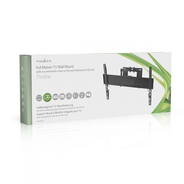Nedis Fuld Motion TV Vægbeslag | 37 - 80 