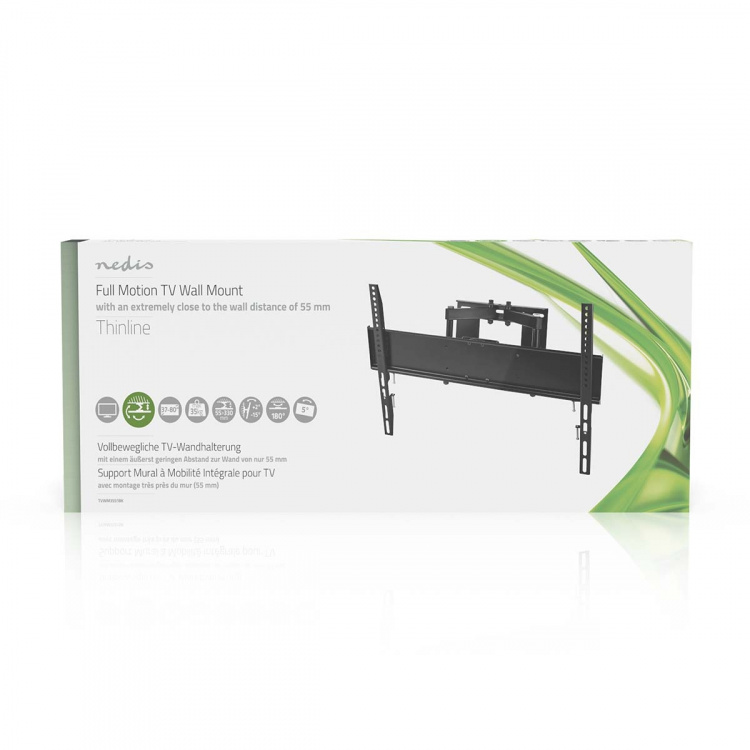 Nedis Fuld Motion TV Vægbeslag | 37 - 80 