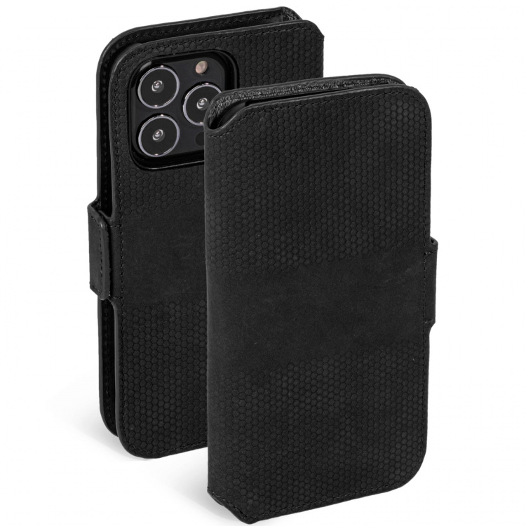 Krusell Telefonpung i læder iPhone 13 Pro Sort Krusell Telefonpung i læder iPhone 13 Pro Sort