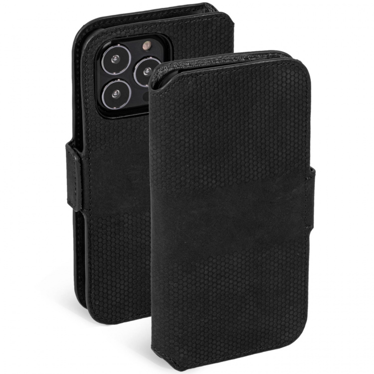 Krusell Telefonpung i læder iPhone 13 Pro Max Sort