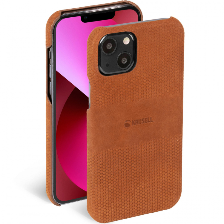Krusell Lædercover iPhone 13 Cognac