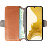 Krusell Telefonpung i læder Galaxy S22 Cognac Krusell Telefonpung i læder Galaxy S22 Cognac