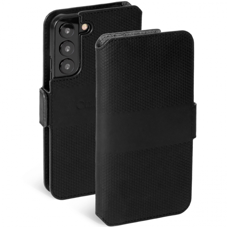 Krusell Telefonpung i læder Galaxy S22 Sort Krusell Telefonpung i læder Galaxy S22 Sort