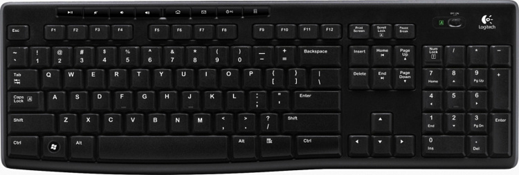 Logitech Wireless Keyboard K270 - Trådløst tastatur med nordisk layo