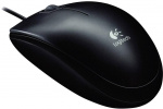 Logitech B100 optical USB mouse, 800 dpi, 180 cm cable, black