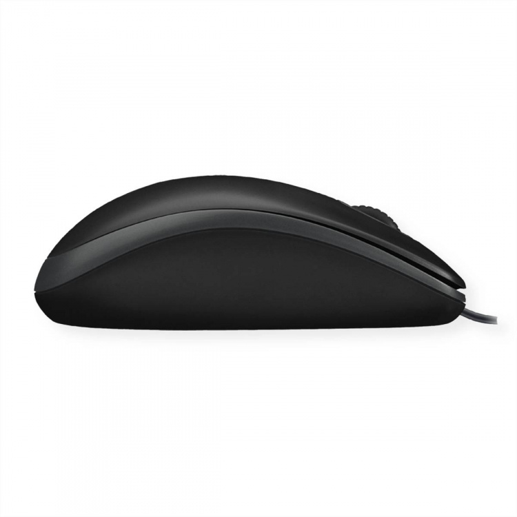 Logitech B100 optical USB mouse, 800 dpi, 180 cm cable, black