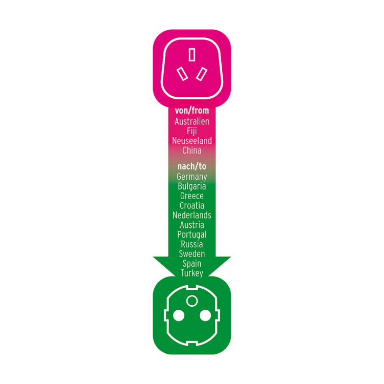 brennenstuhl Rejsestik / rejseadapter (rejsestikadapter til: Euro-stik og Australien, Kina-stik) sort