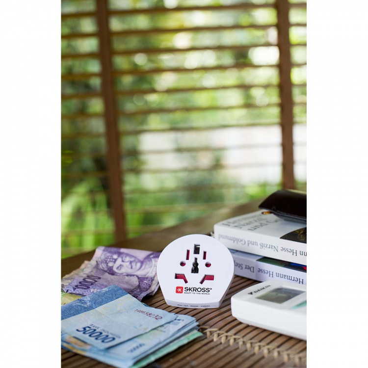 SKROSS Rejseadapter Verden-til-Europe Jordet