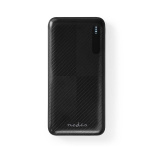 Nedis Powerbank | 10000 mAh | 1.5 / 2.0 / 3.0 A | Antal output: 2 | Output tilslutning: 1x USB-A / 1x USB-C™ | Input forbindels: 1x Micro USB / 1x USB-C™ | PD2.0 18W | Lithium-polymer