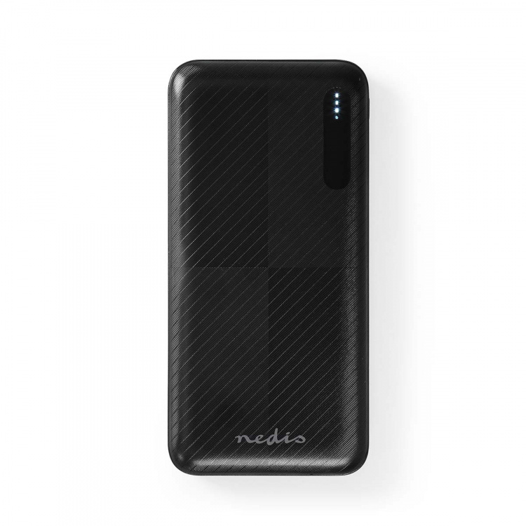 Nedis Powerbank | 10000 mAh | 1.5 / 2.0 / 3.0 A | Antal output: 2 | Output tilslutning: 1x USB-A / 1x USB-C™ | Input forbindels: 1x Micro USB / 1x USB-C™ | PD2.0 18W | Lithium-polymer