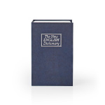 Nedis Bog Boks | Book Sikker | Nøgle lås | Indendørs | Lille | Indvendig Volume: 0.86 l | 2 nøgler medfølger | Blå / Sølv