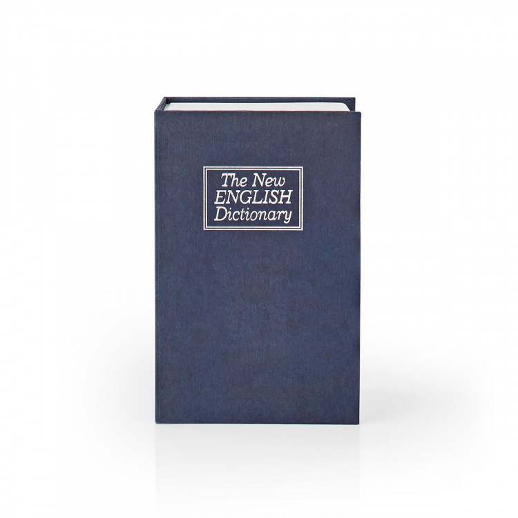 Nedis Bog Boks | Book Sikker | Nøgle lås | Indendørs | Lille | Indvendig Volume: 0.86 l | 2 nøgler medfølger | Blå / Sølv