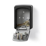 Nedis Bog Boks | Nøgleskab | Kombination Dial lås | Indendørs og Udendørs | Grå / Sort