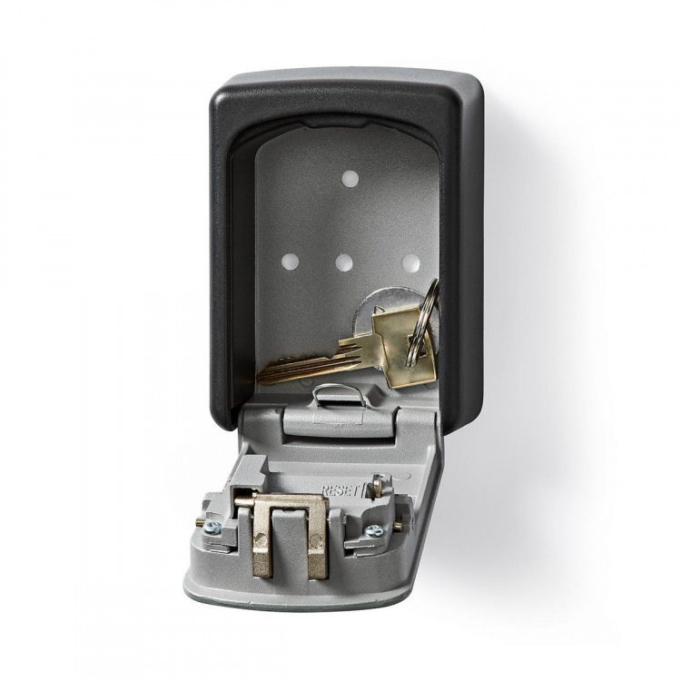 Nedis Bog Boks | Nøgleskab | Kombination Dial lås | Indendørs og Udendørs | Grå / Sort