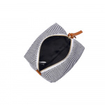 Kungsbacka Beauty Bag Frida Square medium Black and White Stripe