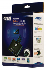 Aten CS22U 2-Port KVM Switch Sort