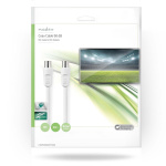 Nedis Coax Cable | IEC (Coax) Han | IEC (Coax) Hun | Nikkelplateret | 90 dB | 75 Ohm | Dobbelt afskærmet | 20.0 m | Runde | PVC | Hvid | Konvolut