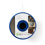 Nedis Coax Kabel På Rulle | RG6T | 75 Ohm | Dobbelt afskærmet | ECA | 10.0 m | Coax | PVC | Hvid | Rulle