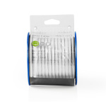 Nedis Coax Kabel På Rulle | RG6T | 75 Ohm | Dobbelt afskærmet | ECA | 10.0 m | Coax | PVC | Hvid | Rulle