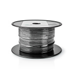 Nedis Coax Kabel På Rulle | RG174 | 50 Ohm | Enkelt afskærmet | ECA | 100.0 m | Coax | PVC | Sort | Rulle