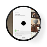 Nedis Coax Kabel På Rulle | RG6T | 75 Ohm | Dobbelt afskærmet | ECA | 100.0 m | Coax | PVC | Hvid | Rulle