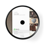 Nedis Coax Kabel På Rulle | Coax 12 | 75 Ohm | Dobbelt afskærmet | ECA | 100.0 m | Coax | PVC | Hvid | Rulle