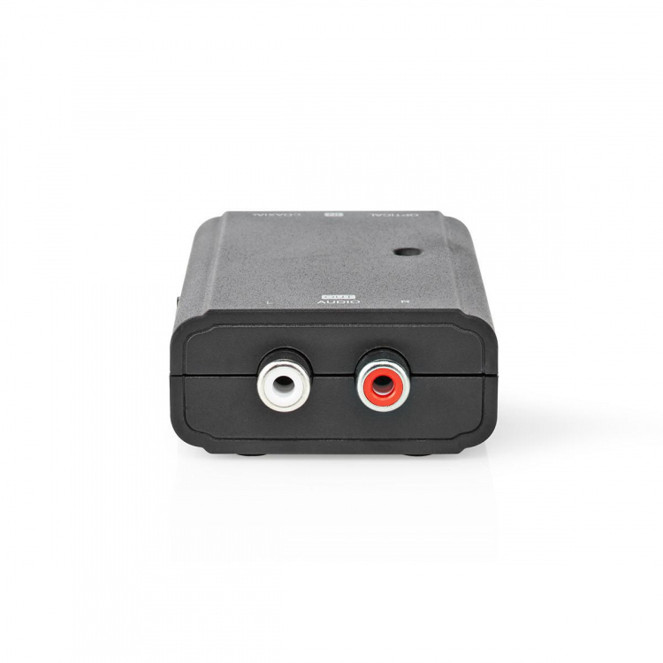 Nedis Digital Audio Converter | 1-veje | Indgang til lyd- / video- / dataforbindelser: 1x S/PDIF (RCA) Female / 1x Toslink Female | Audio / video / dataforbindelser output: 2x RCA Male | Manual | Sort