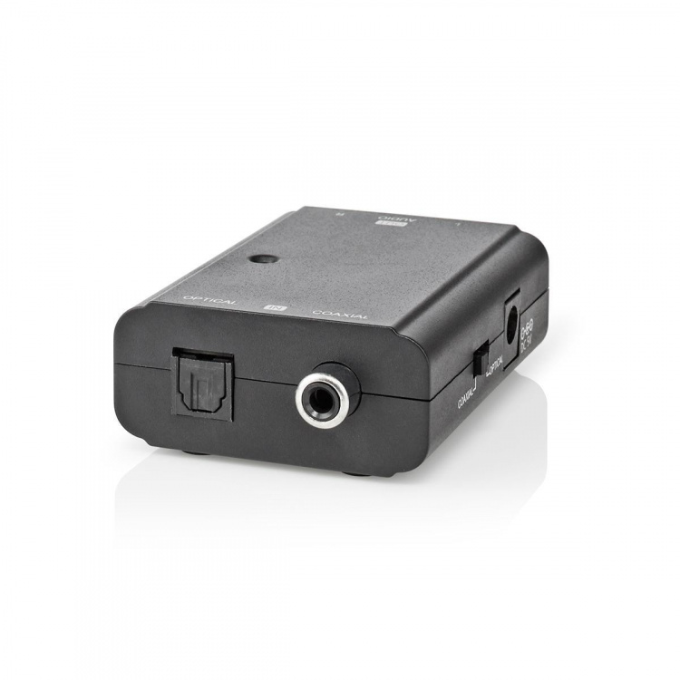 Nedis Digital Audio Converter | 1-veje | Indgang til lyd- / video- / dataforbindelser: 1x S/PDIF (RCA) Female / 1x Toslink Female | Audio / video / dataforbindelser output: 2x RCA Male | Manual | Sort