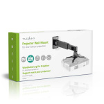 Nedis Projektor Beslag | Fuldt Bevægeligt | 15 kg | Kan drejes | Vipbar | Stål | Sort