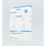 Hama Antennekabel Vinklet 90dB Hvid 5,0m