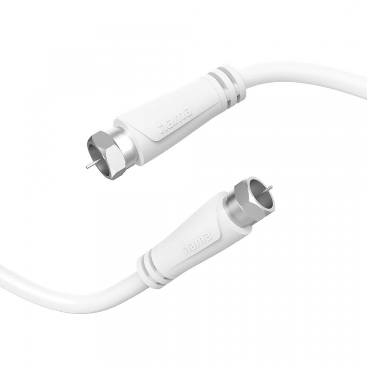 Hama Antennekabel SAT 90dB F-F Hvid 3,0m