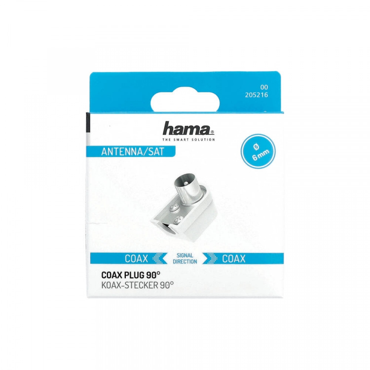 Hama Antennekontakt Coax Vinklet Skruebar