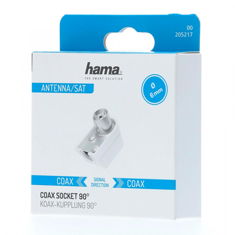 Hama Antennestik Coax Vinklet Skrubar