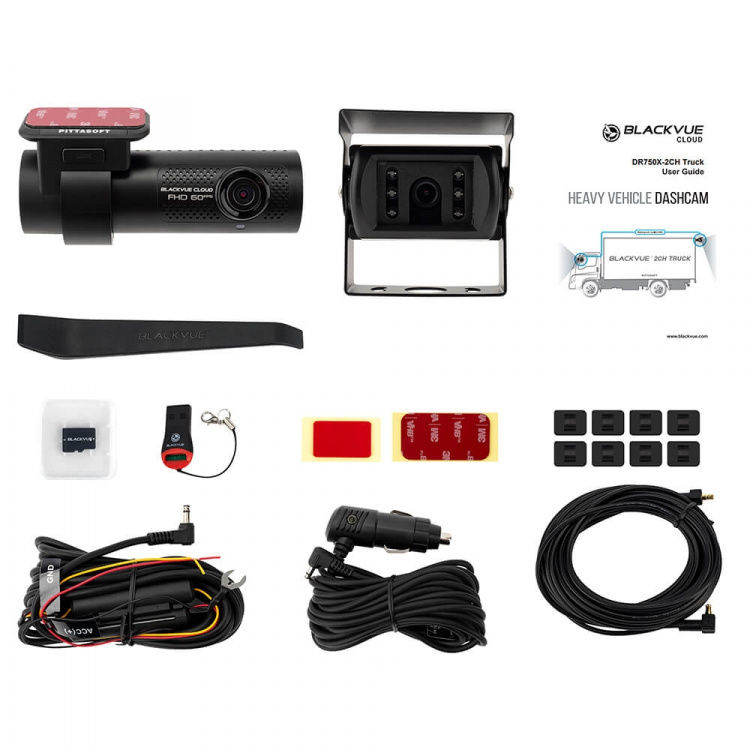 BlackVue Lastbil Kamera Infrarød 750X 2CH 32GB Nordic