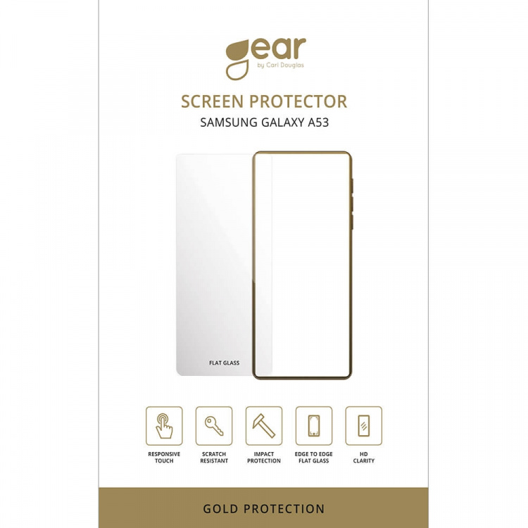 Gear Skærmbeskyttelse Hærdet Glas 2.5D Gold Case Friendly - Samsung Galaxy A53