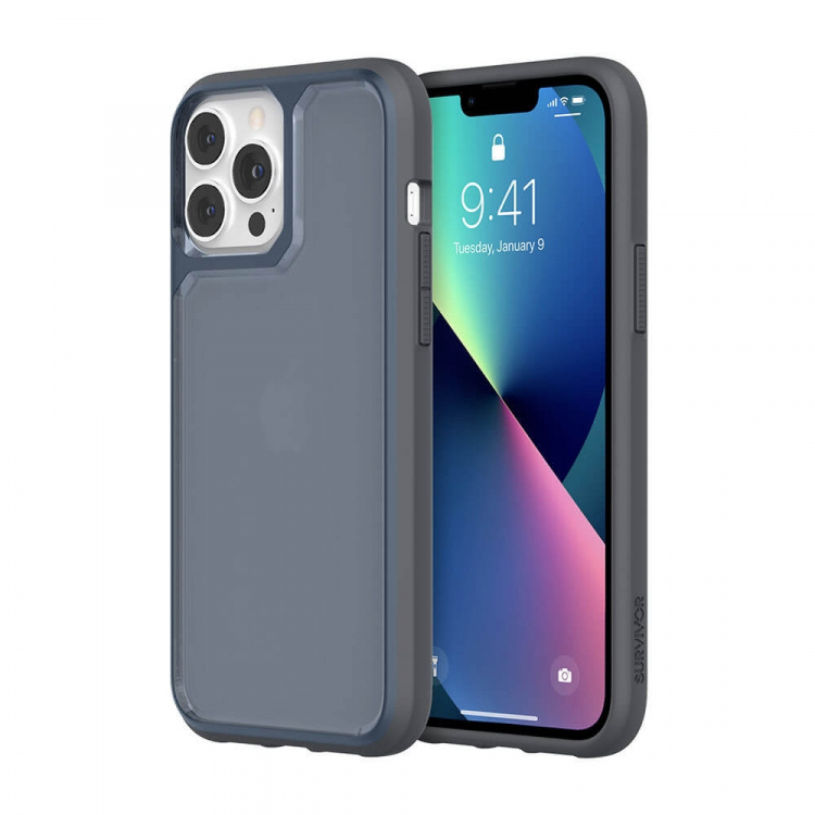 Survivor Mobilcover Strong iPhone 13 Pro Max Blå/Grå