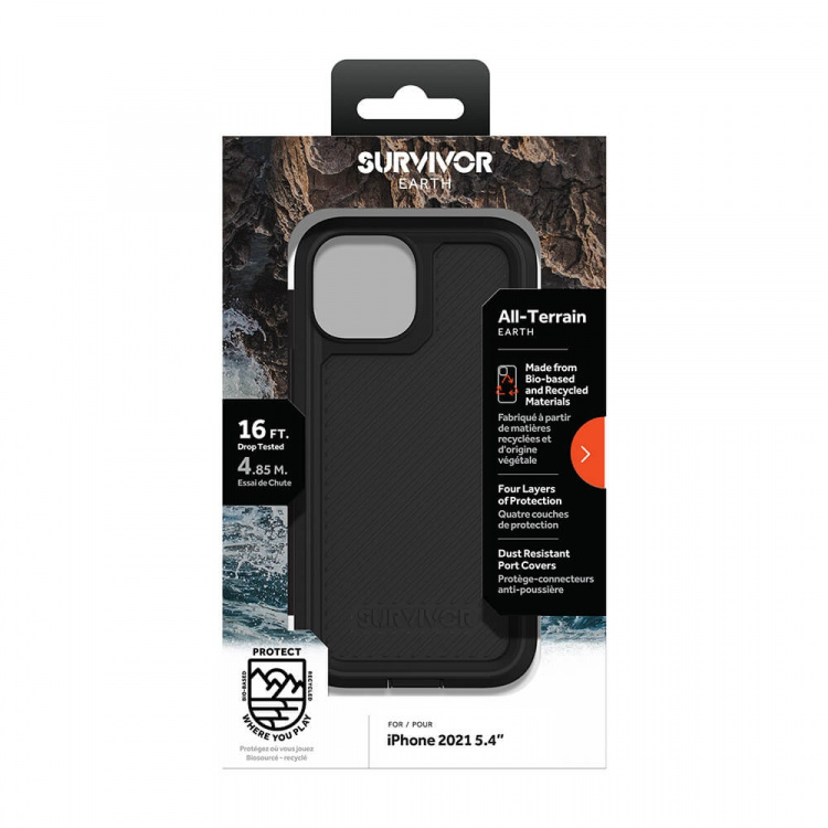 Survivor Mobilecase Earth iPhone 13 Mini Black
