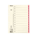 ESSELTE Register Servo A4/Jan-Dec Rosa