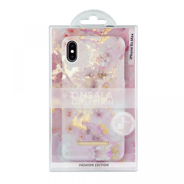 Onsala COLLECTION Mobil Cover Shine RoseGold Marble iPhone XS MAX