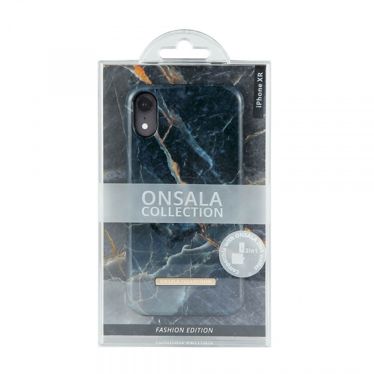 Onsala COLLECTION Mobil Cover Shine Grey Marble iPhone XR