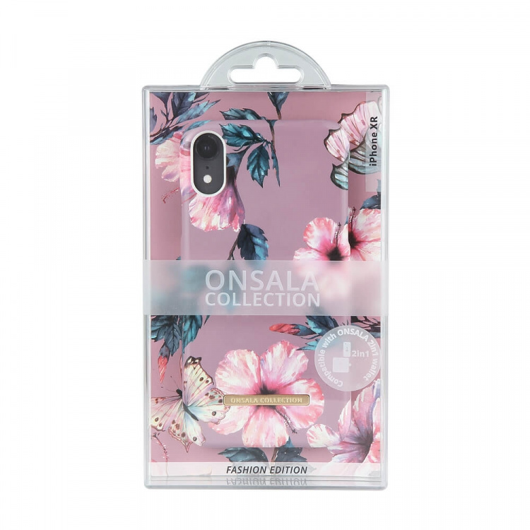 Onsala COLLECTION Mobil Cover Shine Dusty Pink viol iPhone XR