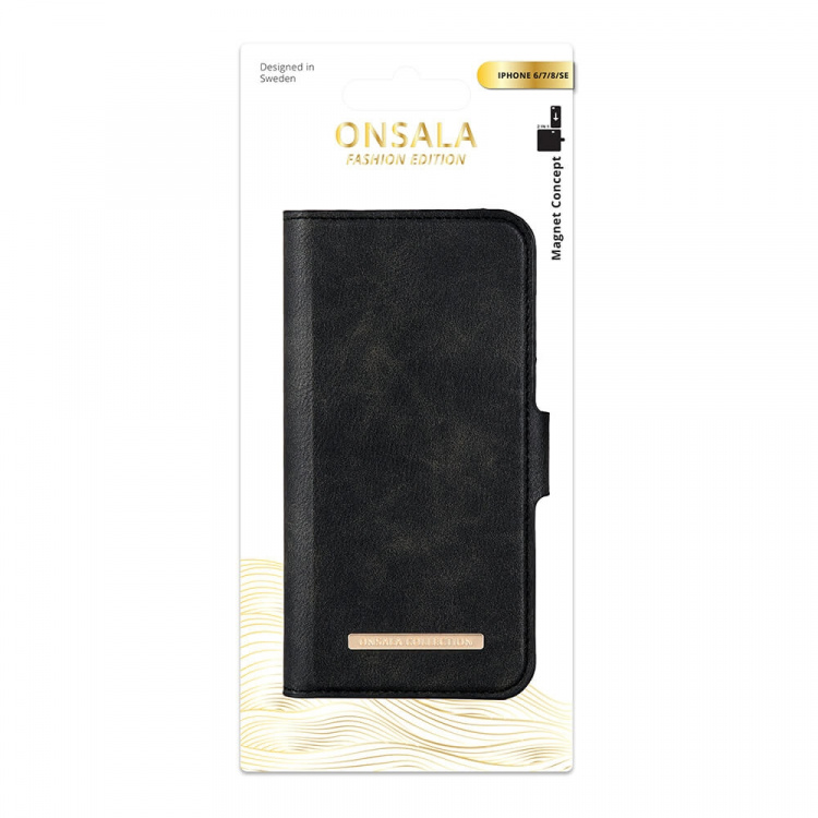 Onsala Wallet Midnight Black iPhone 6/7/8/SE2020/22