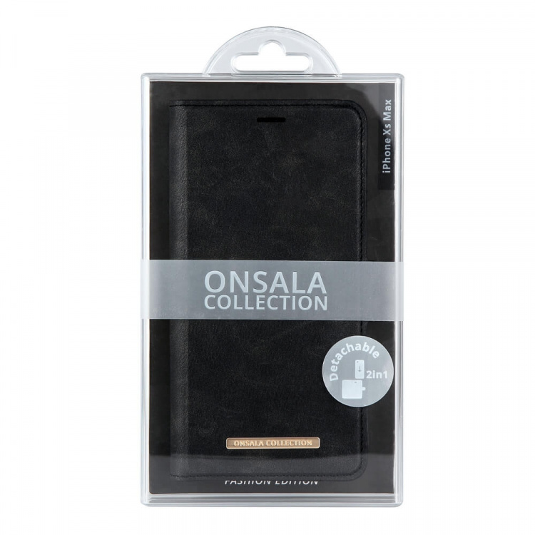 Onsala COLLECTION Wallet Midnight Black iPhone XS MAX